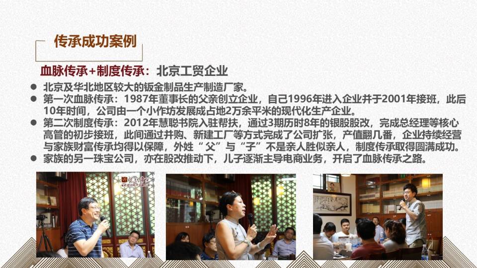 共享制企业传承方案班