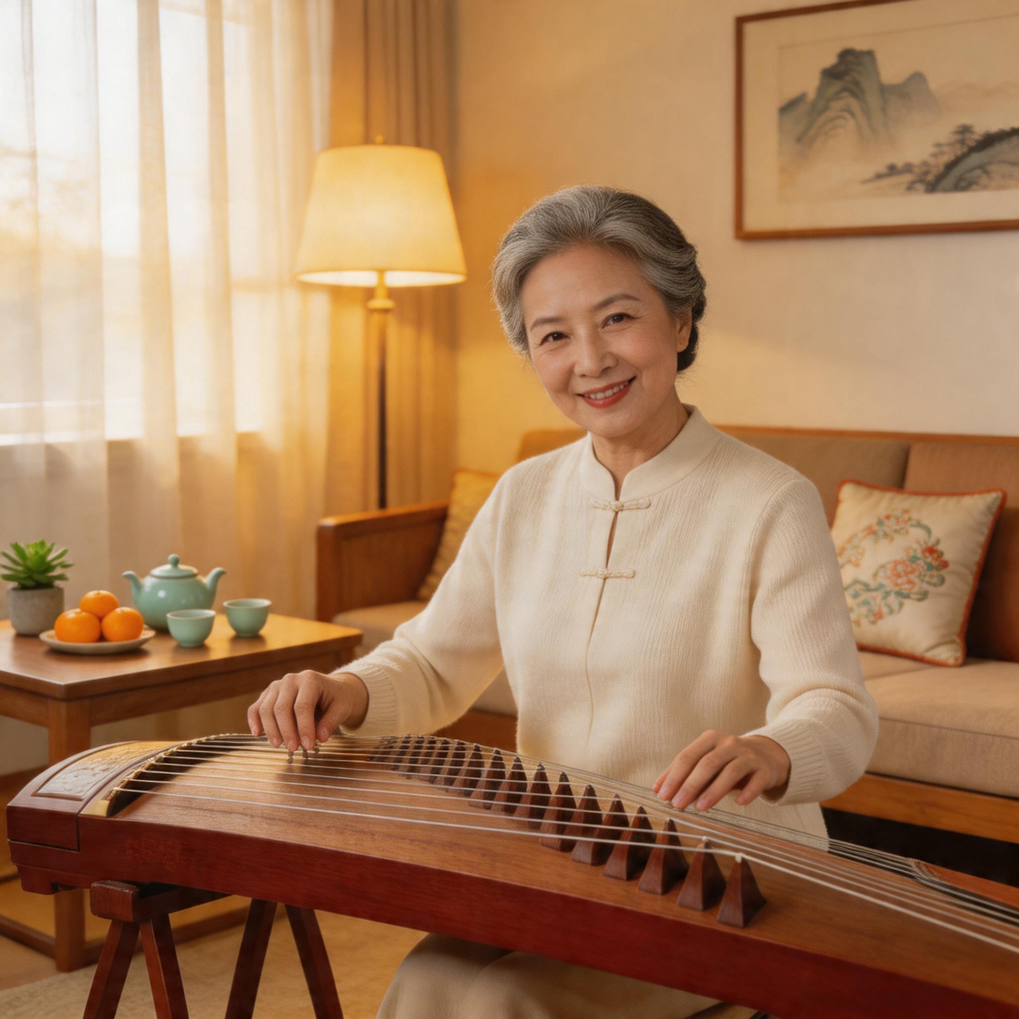 65 岁奶奶的古筝梦：退休后学琴，现在成了社区文艺骨干